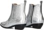 Notre-V As181r Enkellaarsjes Enkelboots met rits Dames Zilver - Thumbnail 4