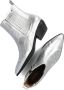 Notre-V As181r Enkellaarsjes Enkelboots met rits Dames Zilver - Thumbnail 7