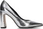 Notre-V 11102 Pumps High Heels Schoenen Hoge Hak Dames Zilver - Thumbnail 2