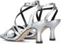 Metallica Metalli Sandalen Dames Zilver - Thumbnail 3