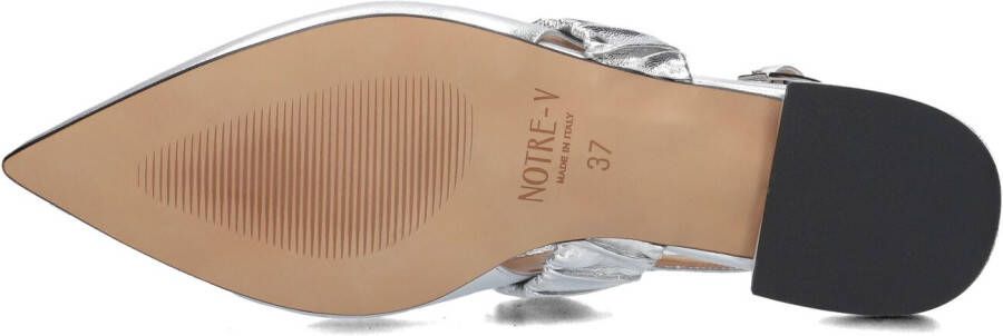 NOTRE-V Zilveren Slingbacks 12237