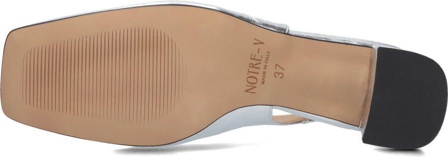 NOTRE-V Zilveren Slingbacks 3713