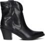 Bruin Tinten City Western 06 371 Enkellaarsjes Dames Zwart - Thumbnail 2