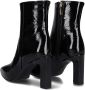 Notre-V 11236 Enkellaarsjes Enkelboots met rits Dames Zwart - Thumbnail 4