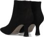 Notre-V 21033 Enkellaarsjes Enkelboots met rits Dames Zwart - Thumbnail 4