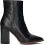 Notre-V 46936 Enkellaarsjes Enkelboots met rits Dames Zwart - Thumbnail 4