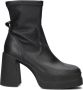 Notre-V Notre V 5461 Enkellaarsjes Enkelboots Dames Zwart - Thumbnail 2