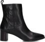 Notre-V 8543 Enkellaarsjes Enkelboots met rits Dames Zwart - Thumbnail 4