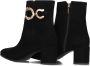 Notre-V 8558 Enkellaarsjes Enkelboots met rits Dames Zwart - Thumbnail 4