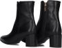 Notre-V 8560 Enkellaarsjes Enkelboots met rits Dames Zwart - Thumbnail 4