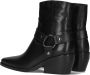 Notre-V Al334 Enkellaarsjes Enkelboots met rits Dames Zwart - Thumbnail 3