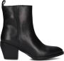 Notre-V Ki-4563 Enkellaarsjes Enkelboots met rits Dames Zwart - Thumbnail 2