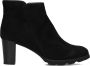 Notre-V Patricia-01 Enkellaarsjes Enkelboots met rits Dames Zwart - Thumbnail 3