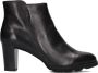 Notre-V Patricia-01 Enkellaarsjes Enkelboots met rits Dames Zwart - Thumbnail 3