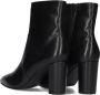 Notre-V Stella-04 Enkellaarsjes Enkelboots met rits Dames Zwart - Thumbnail 3