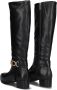 Notre-v Elegante Zwarte Leren Hoge Laarzen Black Dames - Thumbnail 5