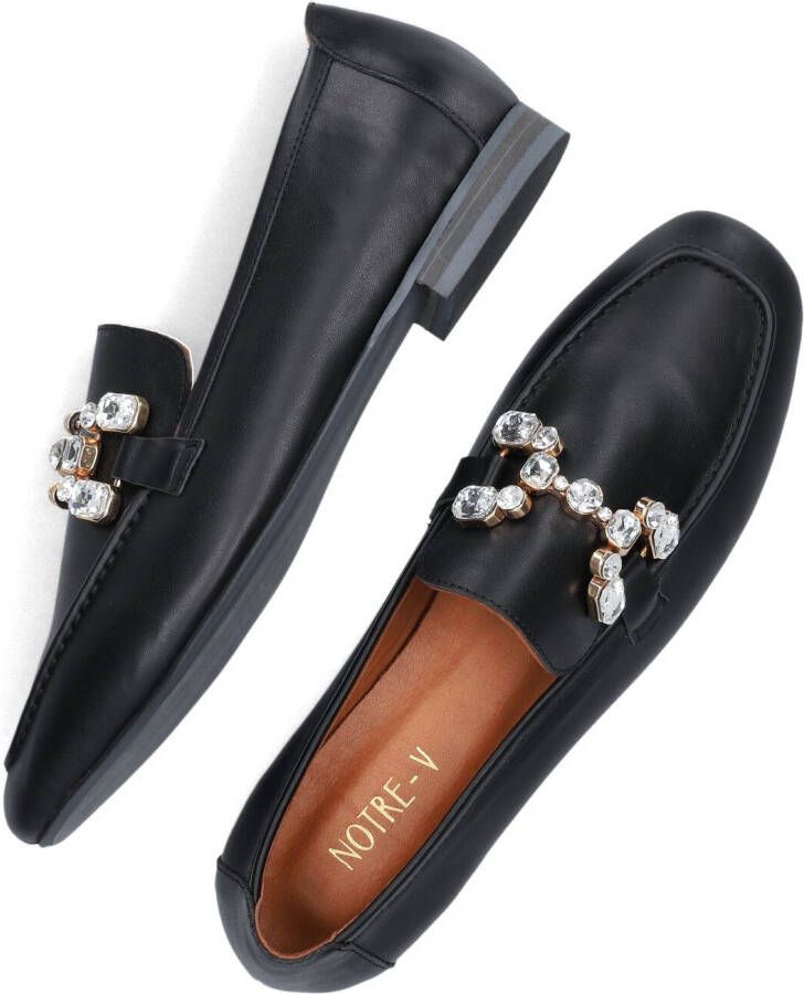 NOTRE-V Zwarte Loafers 6112