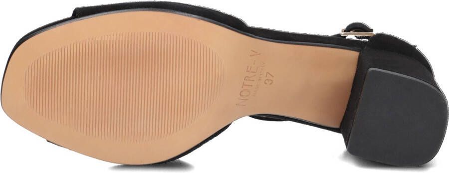 NOTRE-V Zwarte Sandalen 16054