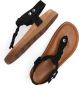 Notre-v Gevlochten Zwarte Leren Sandalen Black Dames - Thumbnail 5