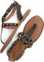 Notre-V 981021 Sandalen Dames Zwart - Thumbnail 5