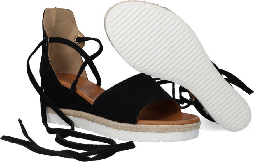 Strappy Sandals Z401 Sandalen Met Sleehak Dames Zwart - Foto 5