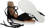 Notre-V Notre V Z401 Sandalen Met Sleehak Dames Zwart - Thumbnail 5