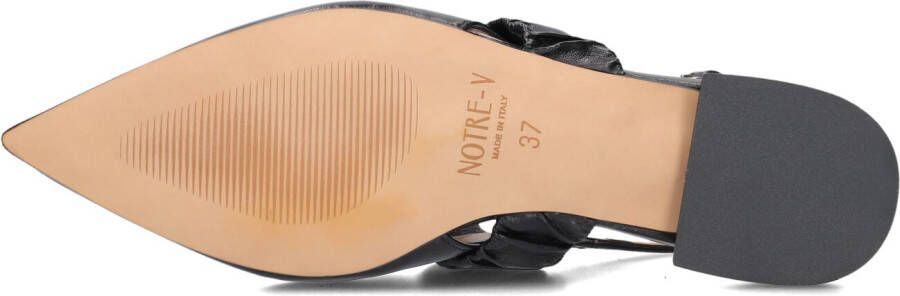 NOTRE-V Zwarte Slingbacks 12237