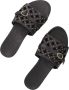 Notre-V Notre V 10301 Slippers Dames Zwart - Thumbnail 5