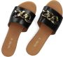 Notre-v Chique Zwarte Leren Slipper Black Dames - Thumbnail 5