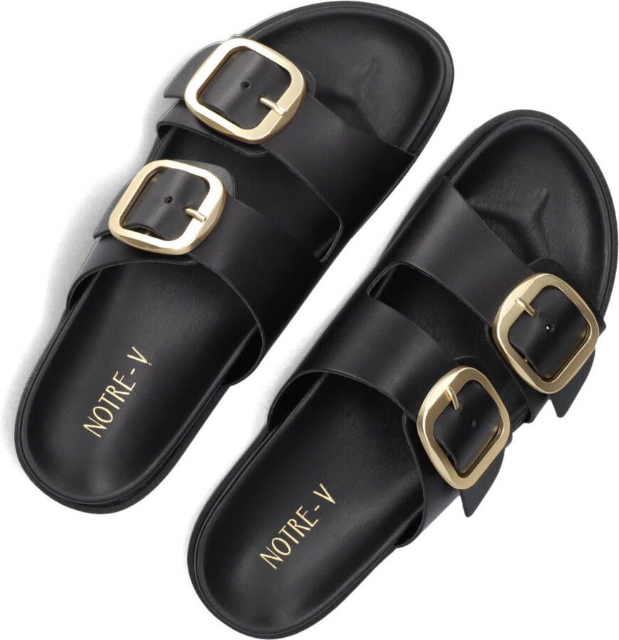 NOTRE-V Zwarte Slippers 227066