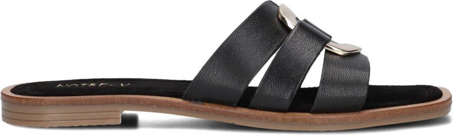 NOTRE-V Zwarte Slippers 22718