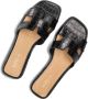 Notre-V As-16221 Slippers Dames Zwart - Thumbnail 6