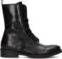 Notre-V 4001 Veterboots Laarzen Met Veters Dames Zwart - Thumbnail 2