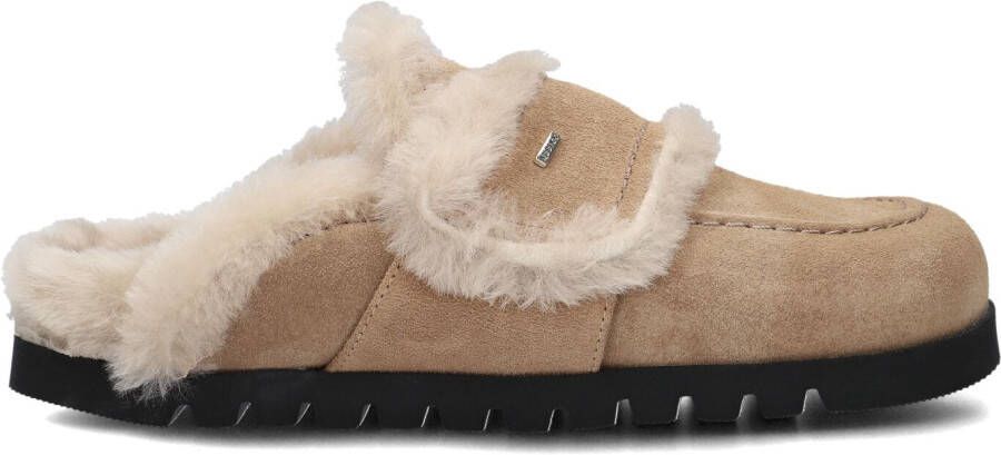 NUBIKK Beige Instappers Teddy Fur