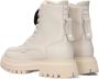 Bruin Tinten Fae Aubine Jr Veterboots Laarzen Met Veters Meisjes Beige - Thumbnail 4