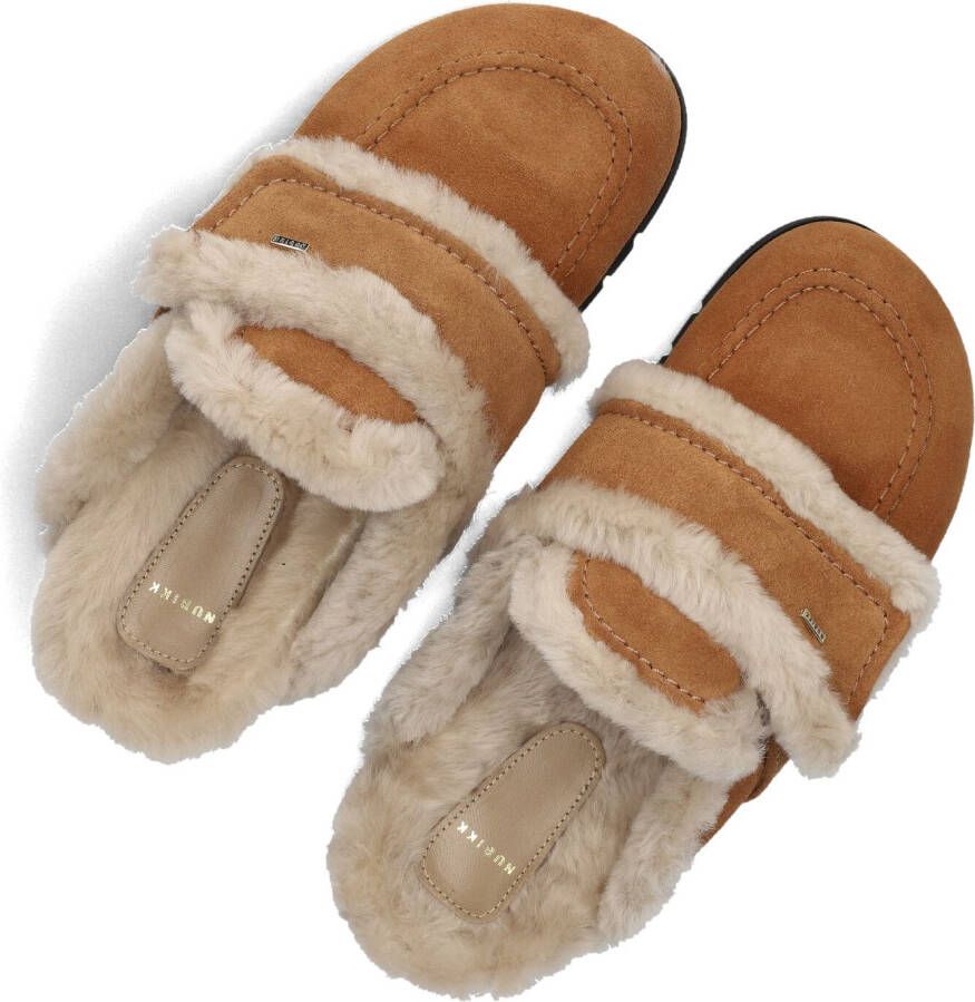 NUBIKK Bruine Instappers Teddy Fur