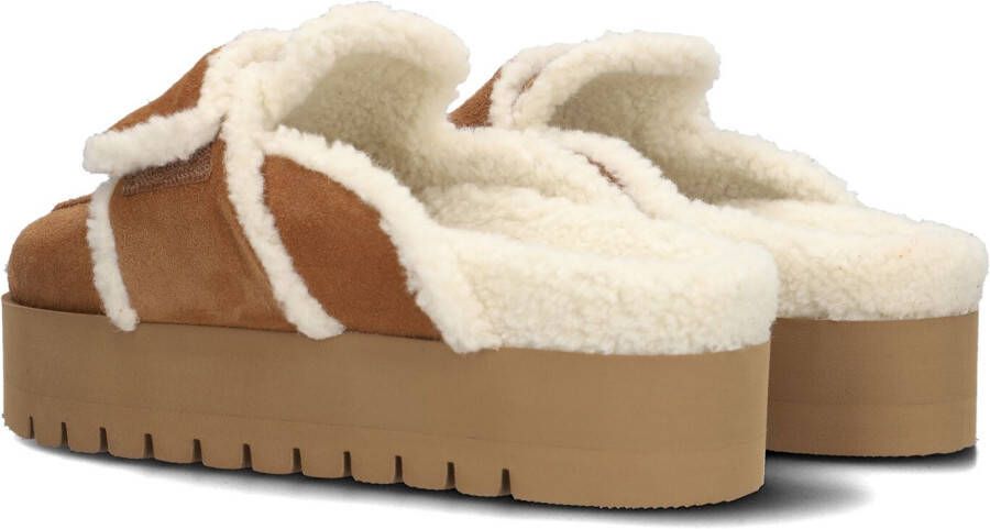 NUBIKK Bruine Pantoffels Teddy Chunky Fur
