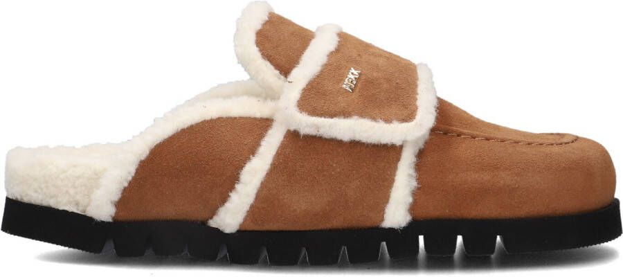 NUBIKK Bruine Instappers Teddy Fur