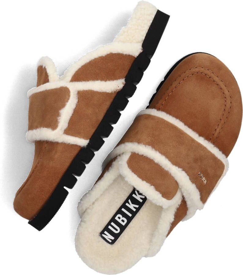 NUBIKK Bruine Instappers Teddy Fur