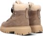 Nubikk Fae Montagne JR suède veterboots taupe Bruin Meisjes Suede Effen 31 - Thumbnail 4