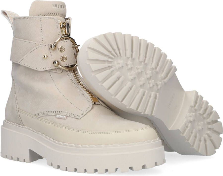 NUBIKK Witte Enkelboots Fae Ray