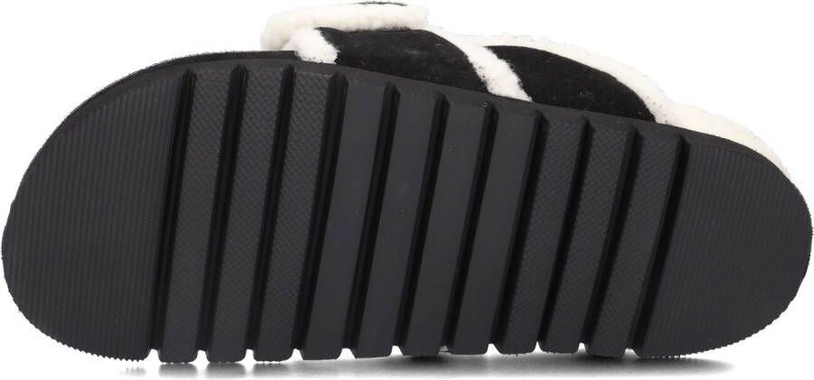 NUBIKK Zwarte Instappers Teddy Fur