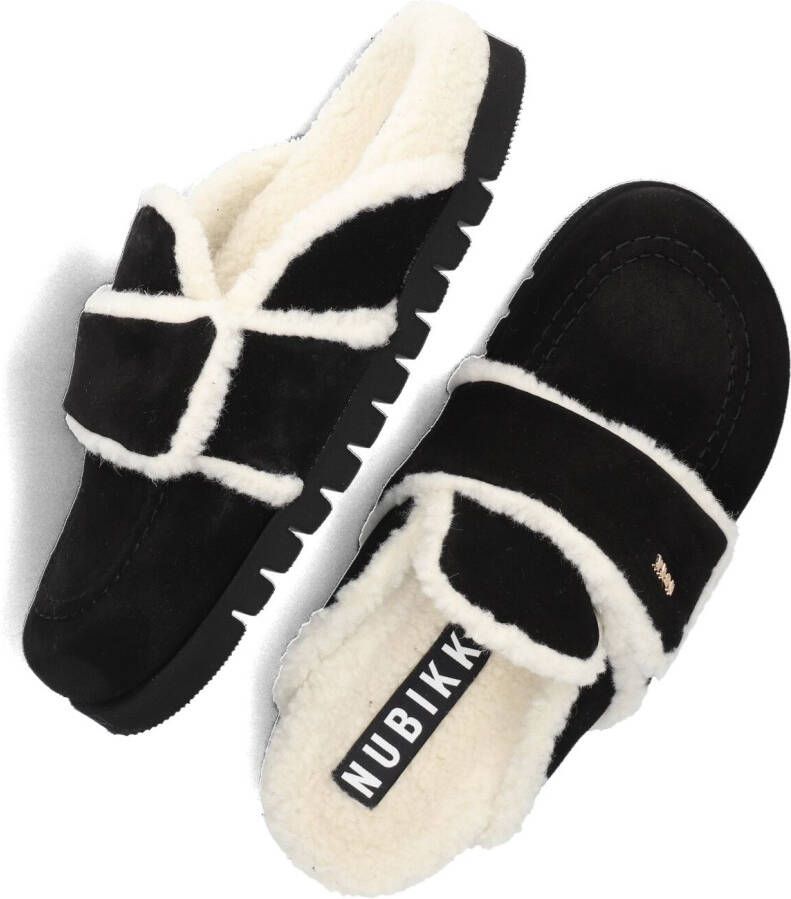 NUBIKK Zwarte Pantoffels Teddy Fur