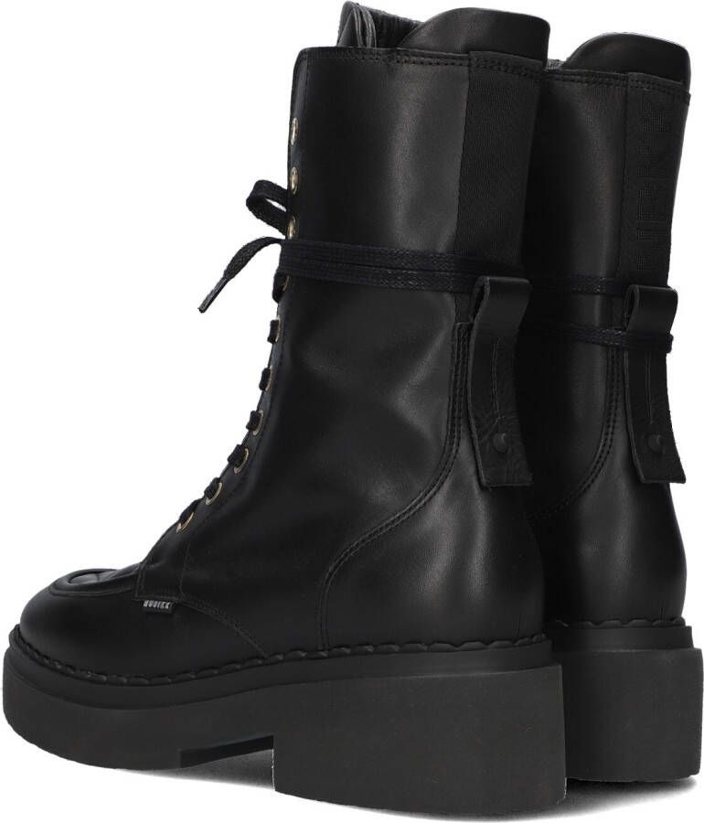 NUBIKK Zwarte Veterboots Finn Aubine