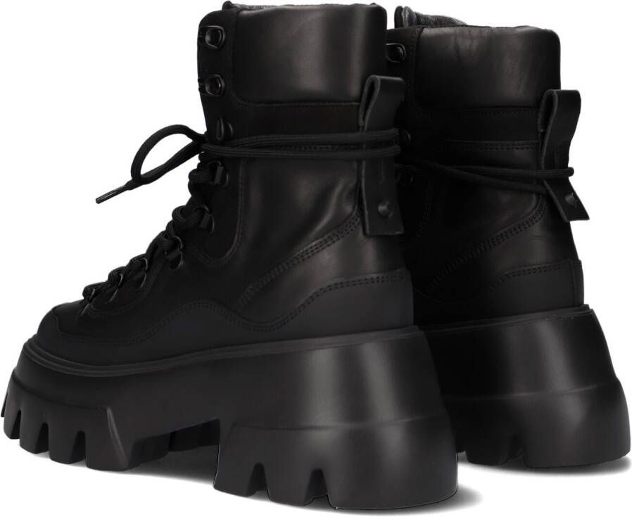 NUBIKK Zwarte Veterboots Flore Montagne