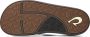 OLUKAI Teenslippers Heren Ilikai Maat: 47 Materiaal: Leer Kleur: Bruin - Thumbnail 4