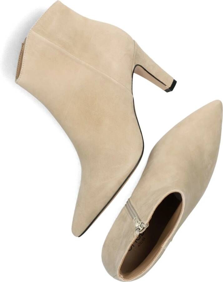 Omoda Angie01 Enkellaarsjes Enkelboots met rits Dames Beige Schoenen