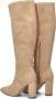 Omoda 0492-10 Laarzen Suèdelook Dames Beige - Thumbnail 4