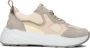 Bruin Tinten Triangle Lage sneakers Leren Sneaker Dames Beige - Thumbnail 2