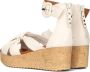 Bruin Tinten 722028 Sandalen Met Sleehak Dames Beige - Thumbnail 3